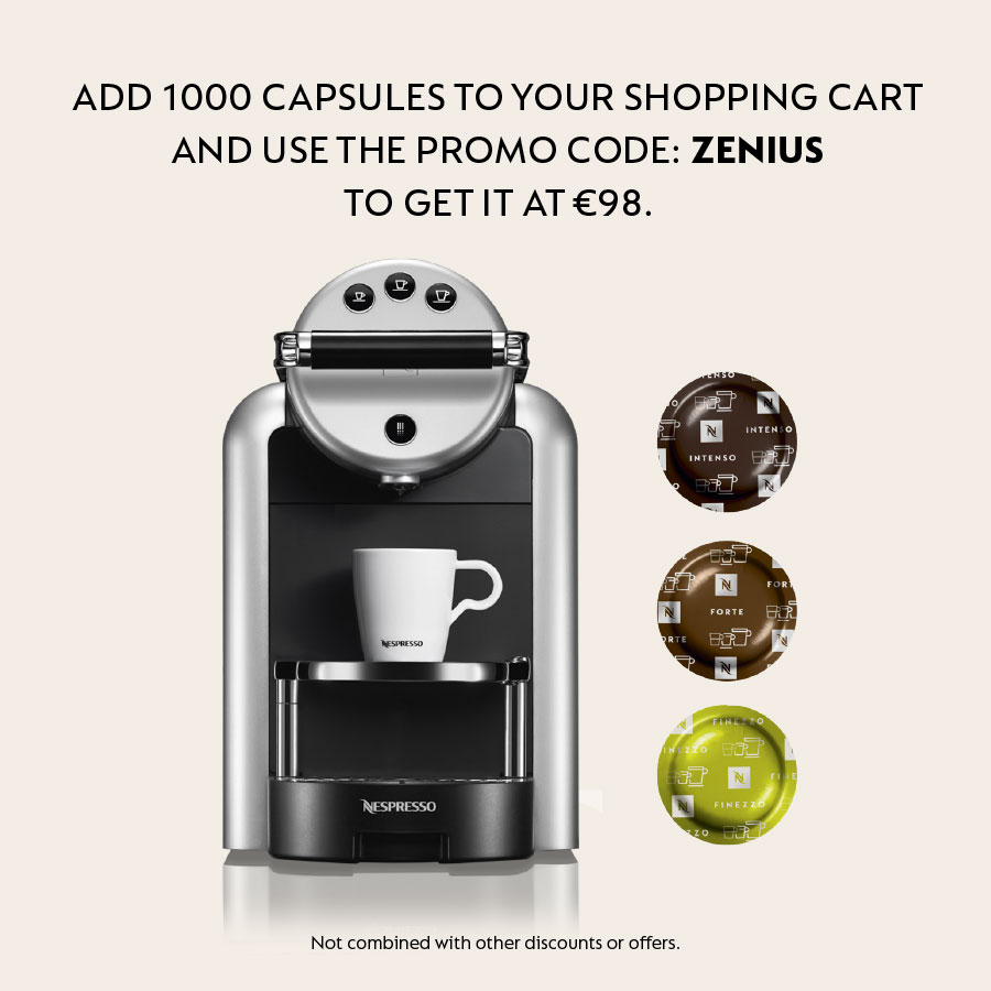 Capsules and Pods for Zenius Machine - Nespresso Professional